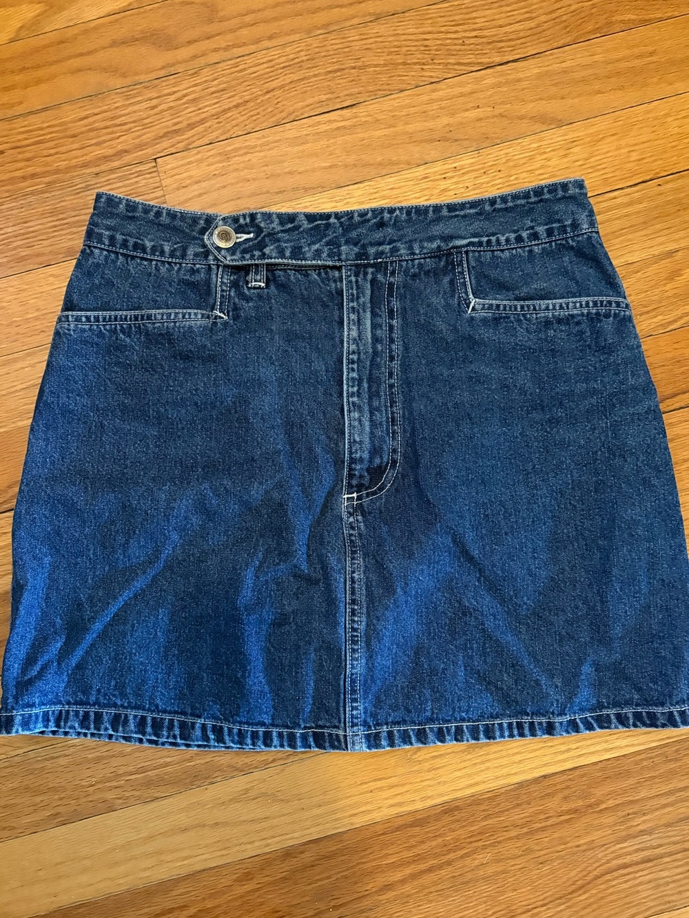 Canyon River Blues Dark Blue Denim Mini Skirt